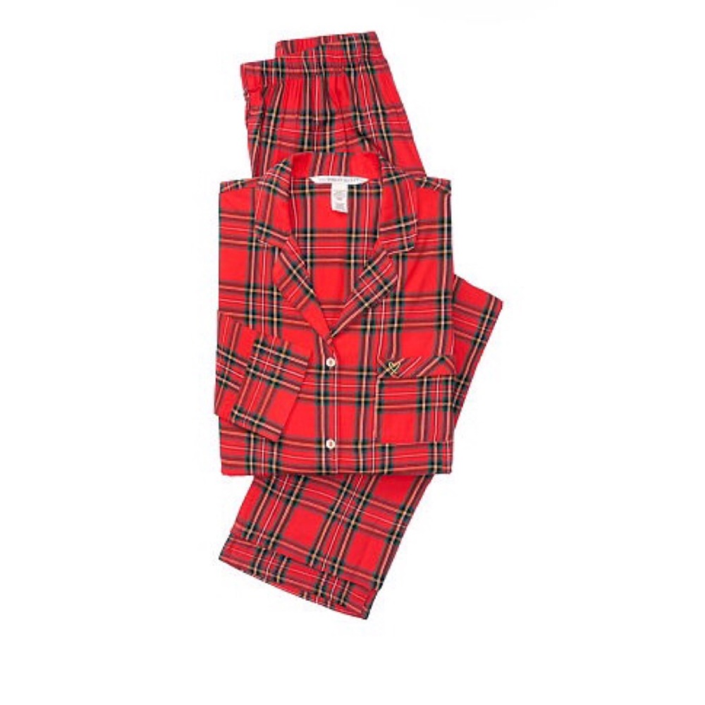 Victoria’s Secret The Flannel Pajamas Red Plaid - Picture 1 of 1
